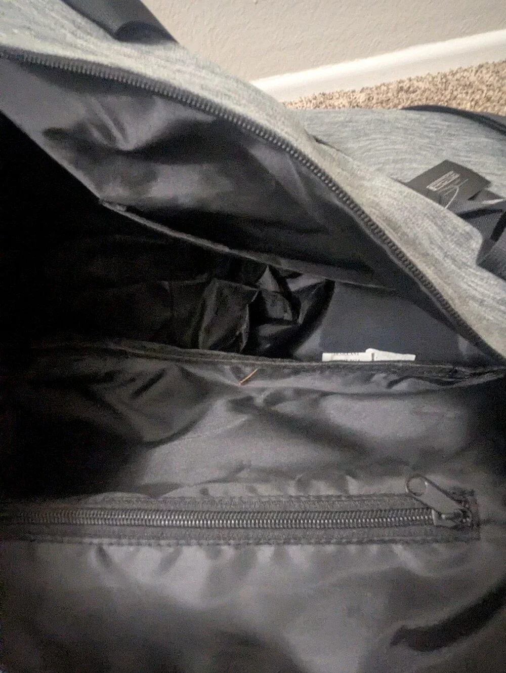 NWT Gray Weekend Duffel Bag